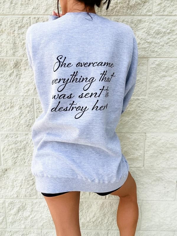 Overcame Graphic Sweatshirt T-Shirts, Hoodie | UrbanDripWear.com