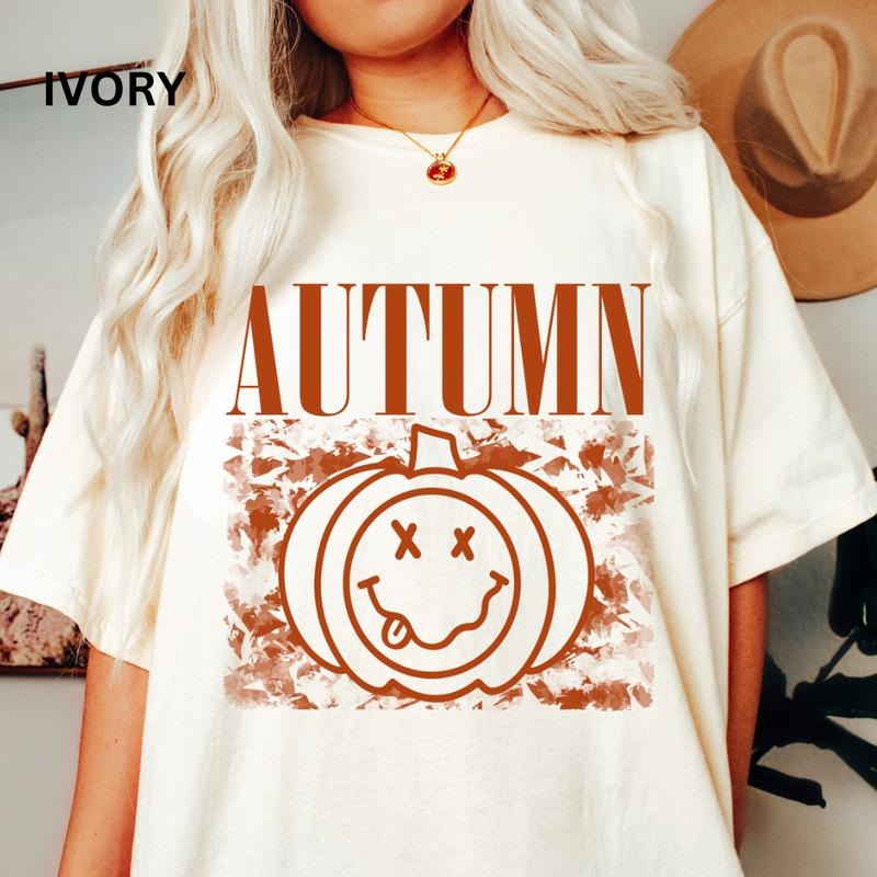 Oversized Autumn Shirt, Comfort Colors Fall Autumn Shirt,  Summerween shirt, Comfort Colors Halloween Shirt, Casual Shirt...