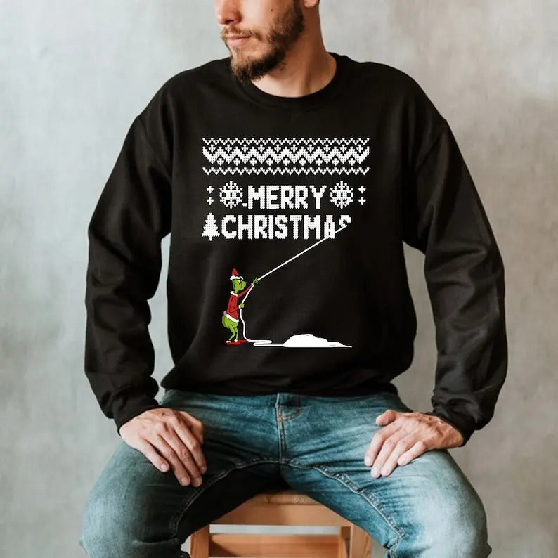Oversized The G!nchmas Who Stole Christmas Shirt - Family Christmas Ugly Sweater Party Shirts
