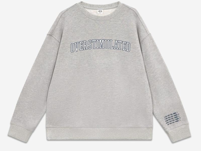 Overstimulated Crewneck Sweatshirt DRG, unisex hoodie T-Shirts | UrbanDripWear.com