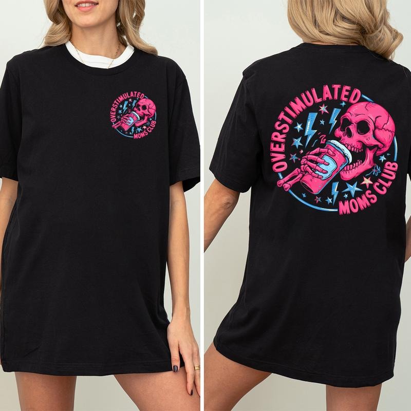 Overstimulated Moms Club  Shirt, Mama  T-Shirt, Comfort Colors Mom Shirt, Funny Mama Shirt, Mother Day Gift,...