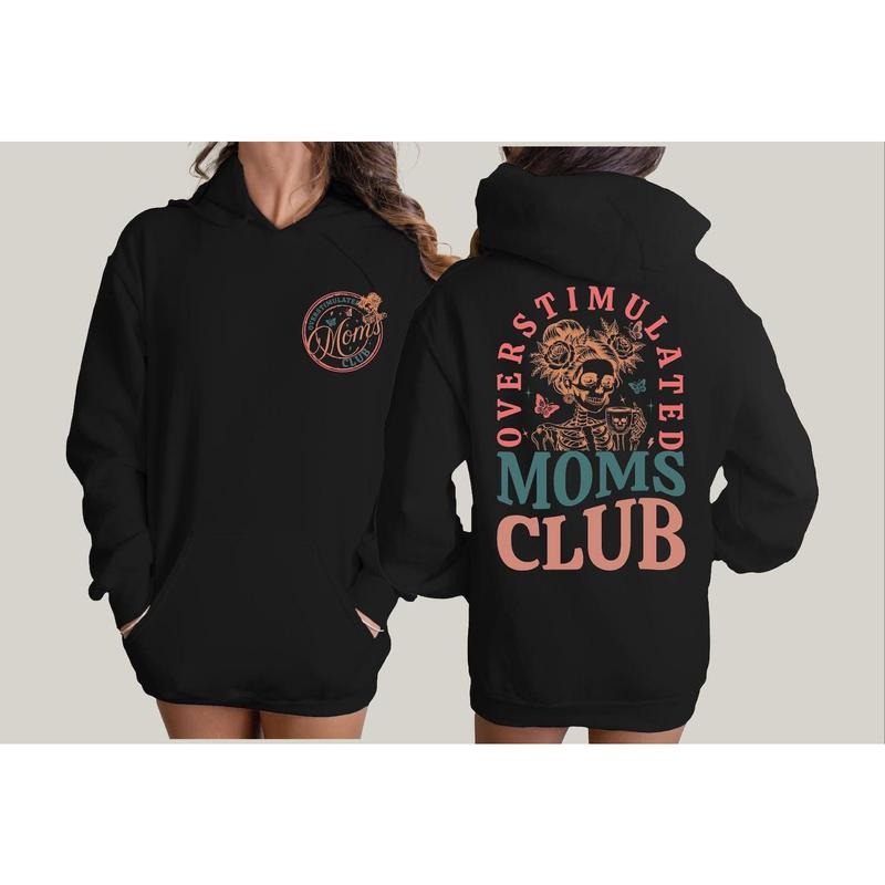 Overstimulated Moms Club Sweatshirt, Overstimulated Moms Hoodie, Birthday Mama Sweatshirt, Mother's Day Sweatshirt, Funny...