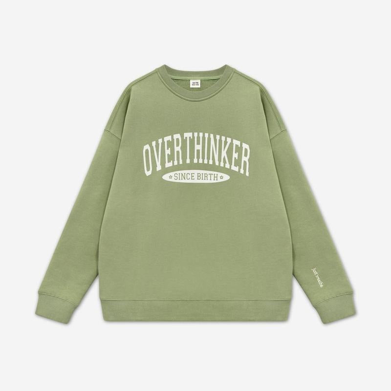 Overthinker Since Birth Crewneck Sweatshirt DRG, T-Shirts, Hoodie | UrbanDripWear.com