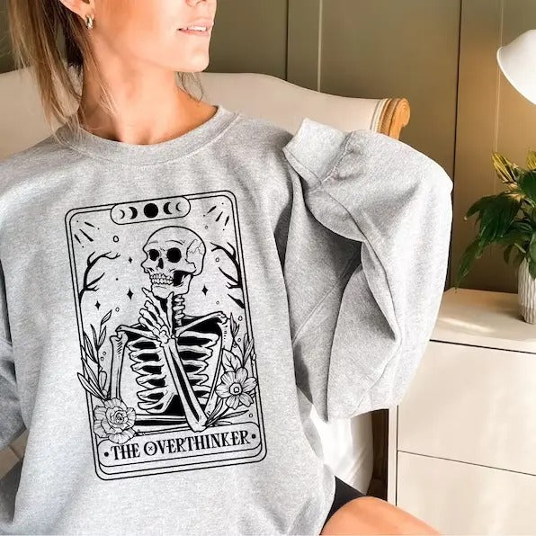 Overthinker Tarot Card Sweatshirt, Hoodie, T-Shirt | UrbanDripWear.com