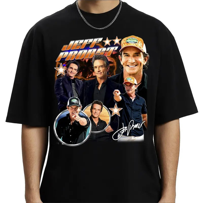 PA2501 - Vintage Jeff Probst Bootleg tee Unisex T-Shirt Hoodie Sweatshirt Tank top, Long Sleeve Cotton | UrbanDripWear.com