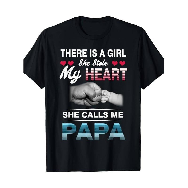 PAPA's GIRL" Heartfelt Cotton T-Shirt - 100% Pure Cotton, Short Sleeve Hoodie, Sweatshirt | UrbanDripWear.com
