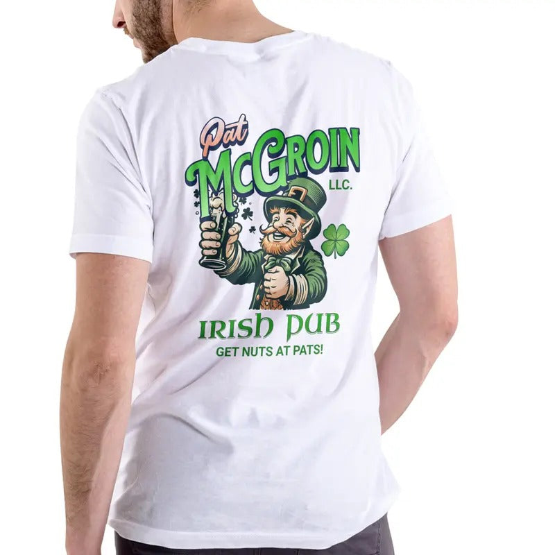 PAT MCGROIN IRISH PUB T Shirt, Unisex Cotton Casual Menswear Hoodie, Sweatshirt | UrbanDripWear.com