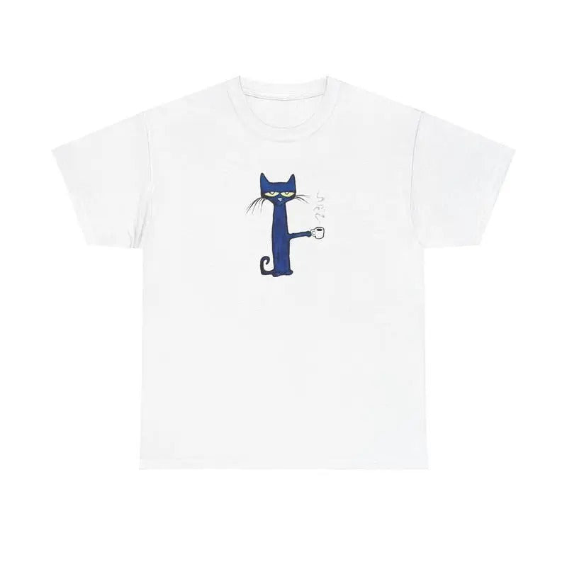 PETE THE CAT COFFEE SHIRT -  Pete the Cat Flower Shirt men top Hoodie, Sweatshirt | UrbanDripWear.com