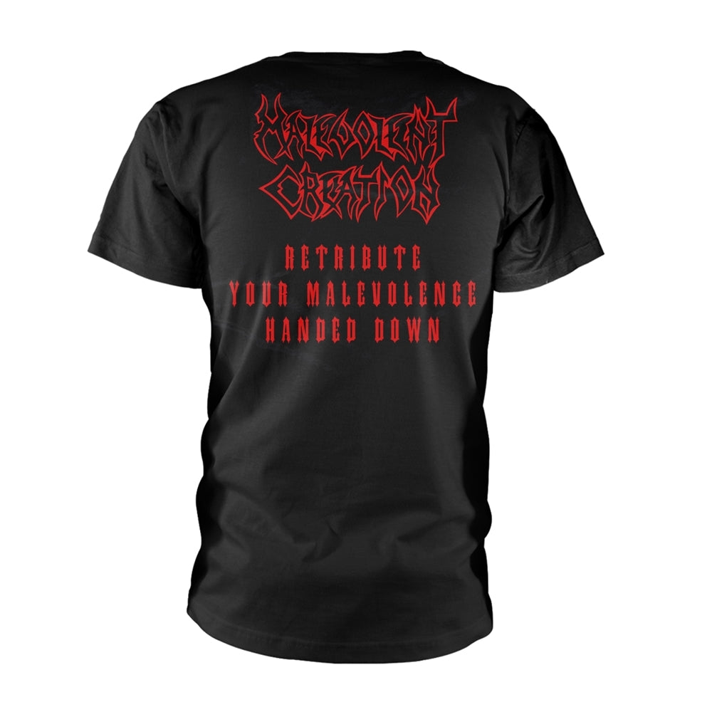 Malevolent Creation Unisex T-shirt: Retribution (back print)