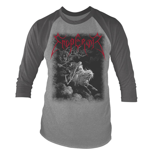 Emperor Unisex Raglan T-shirt: Rider (Grey Marl/Charcoal)