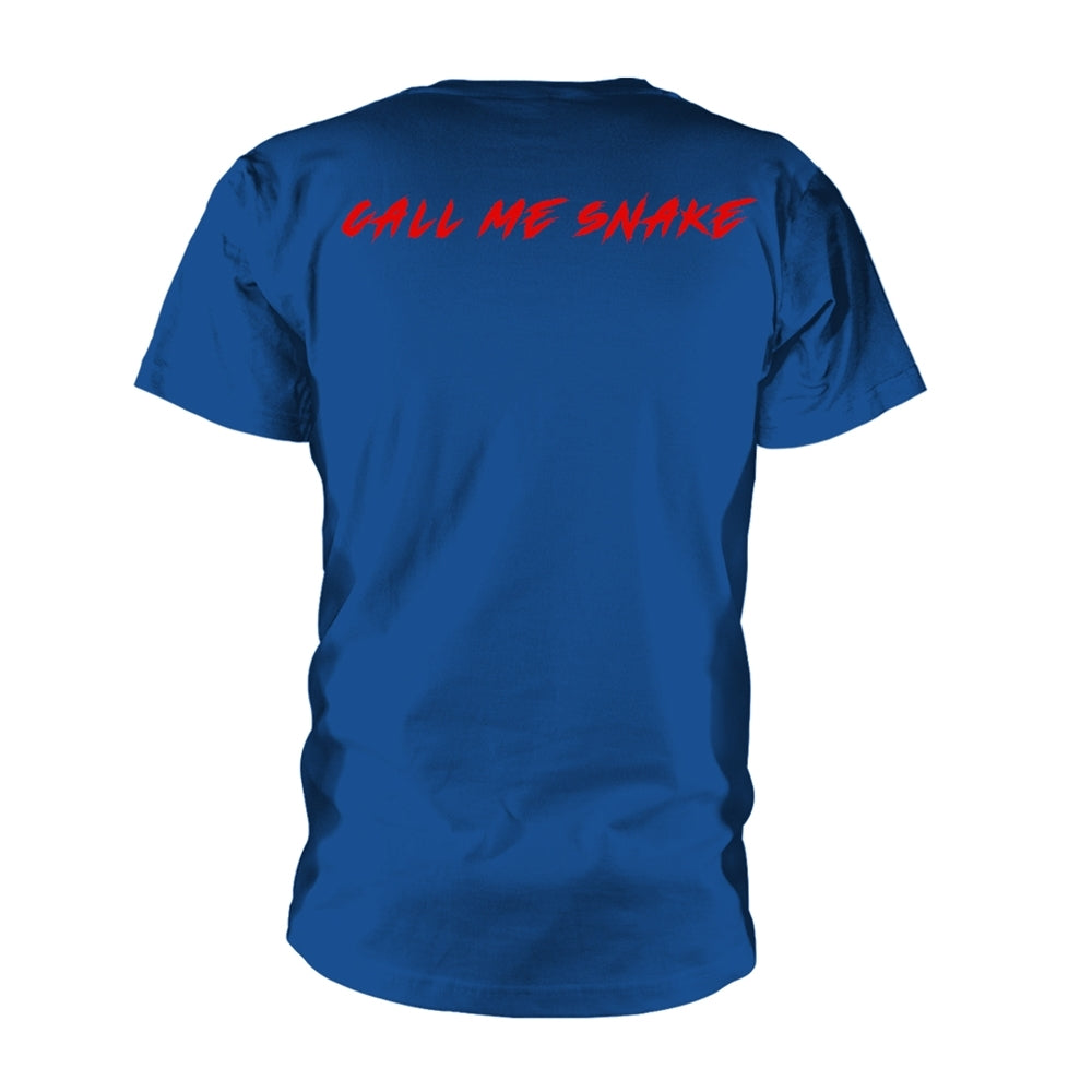 Escape From New York Unisex T-shirt: Movie Poster (Royal Blue) (back print)