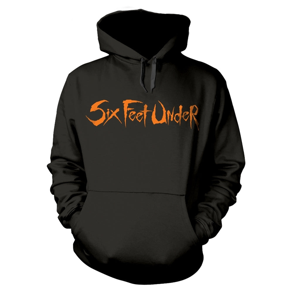 Six Feet Under Unisex Hoodie: Haunted (black print)