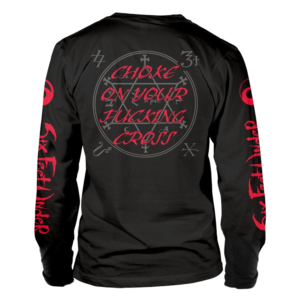 Six Feet Under Unisex Long Sleeved T-shirt: Zombie (back print)