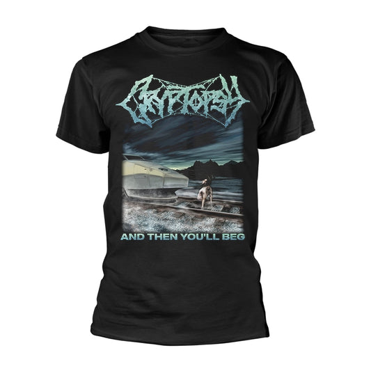 Cryptopsy Unisex T-shirt: And Then You'll Beg (back print)