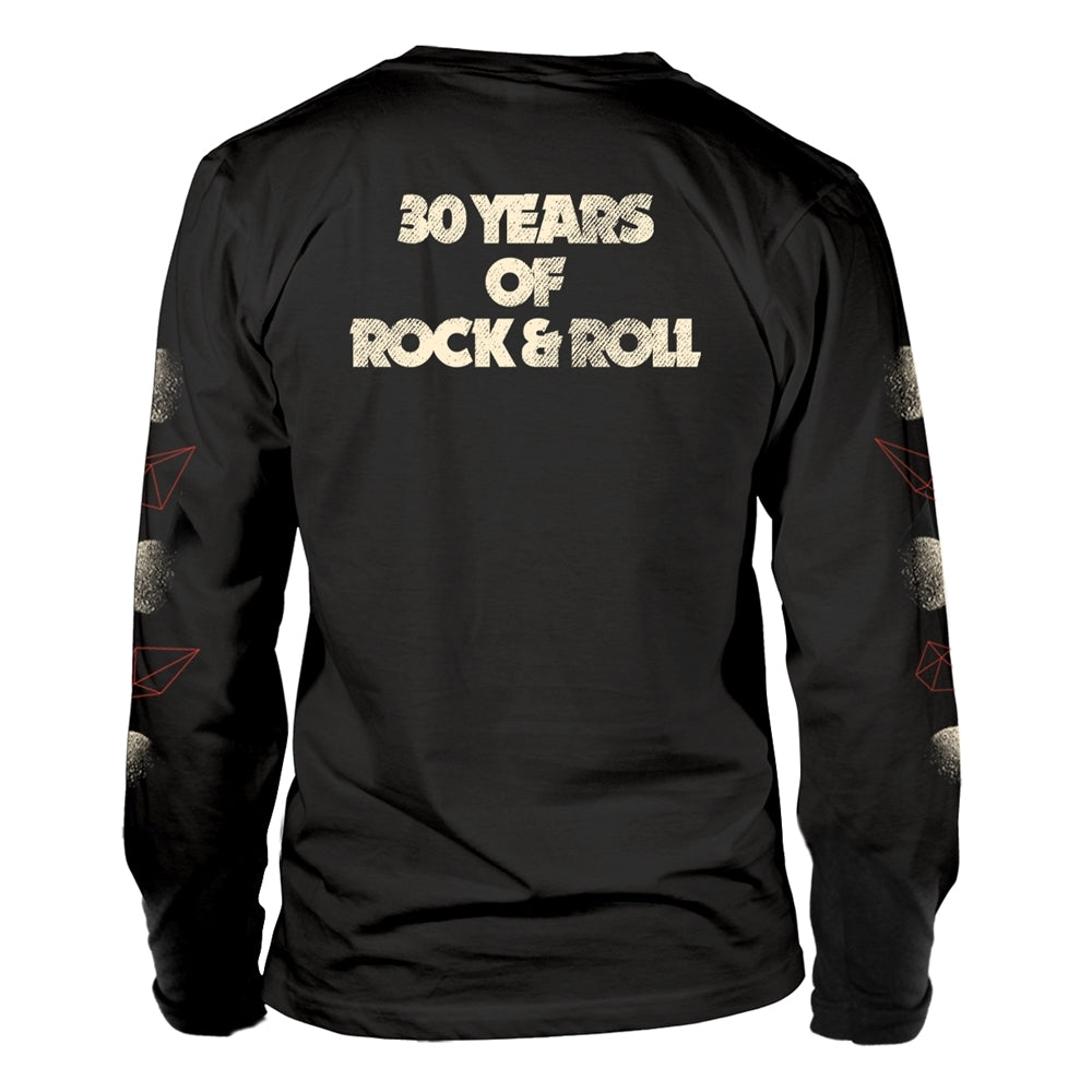 Clutch Unisex Long Sleeved T-shirt: Elephant (Black) (back print)