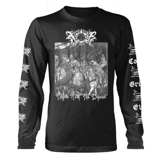 Xasthur Unisex Long Sleeved T-Shirt: Telepathic (Back Print)