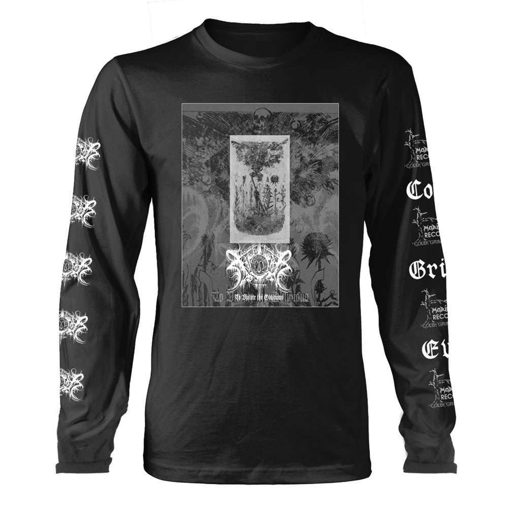 Xasthur Unisex Long Sleeved T-Shirt: To Violate (Back Print)