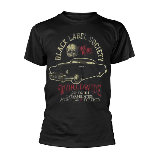 HELL RIDING HOT ROD - Mens Tshirts (BLACK LABEL SOCIETY)
