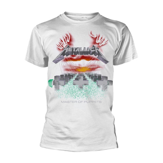 Metallica Unisex T-shirt: Master Of Puppets (White)
