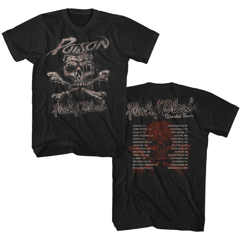 POISON Eye-Catching T-Shirt, Flesh & Blood World Tour