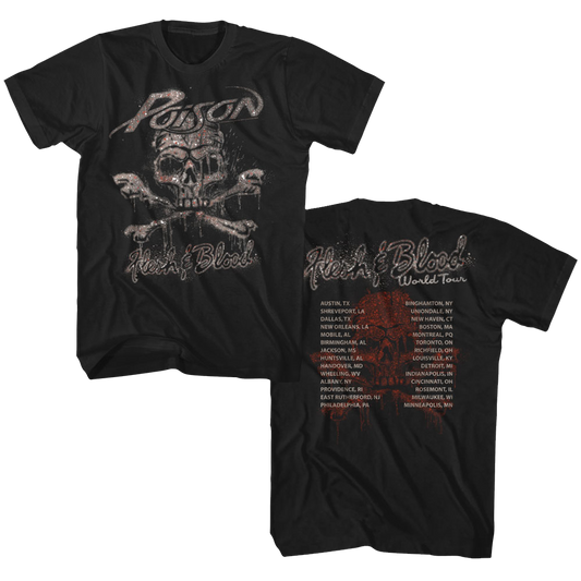 POISON Eye-Catching T-Shirt, Flesh & Blood World Tour