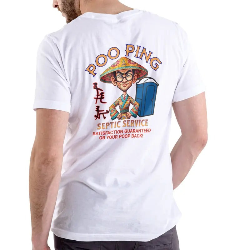 POO PING SEPTIC SERVICE T Shirt, Unisex, Cotton Menswear Soft Hoodie, Sweatshirt | UrbanDripWear.com