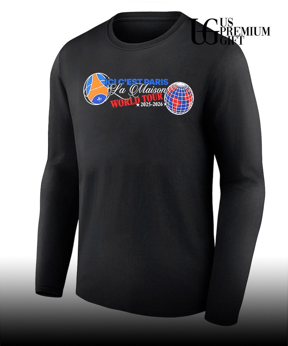 PSG Ici C’est Paris La Maison World Tour 2026 shirt