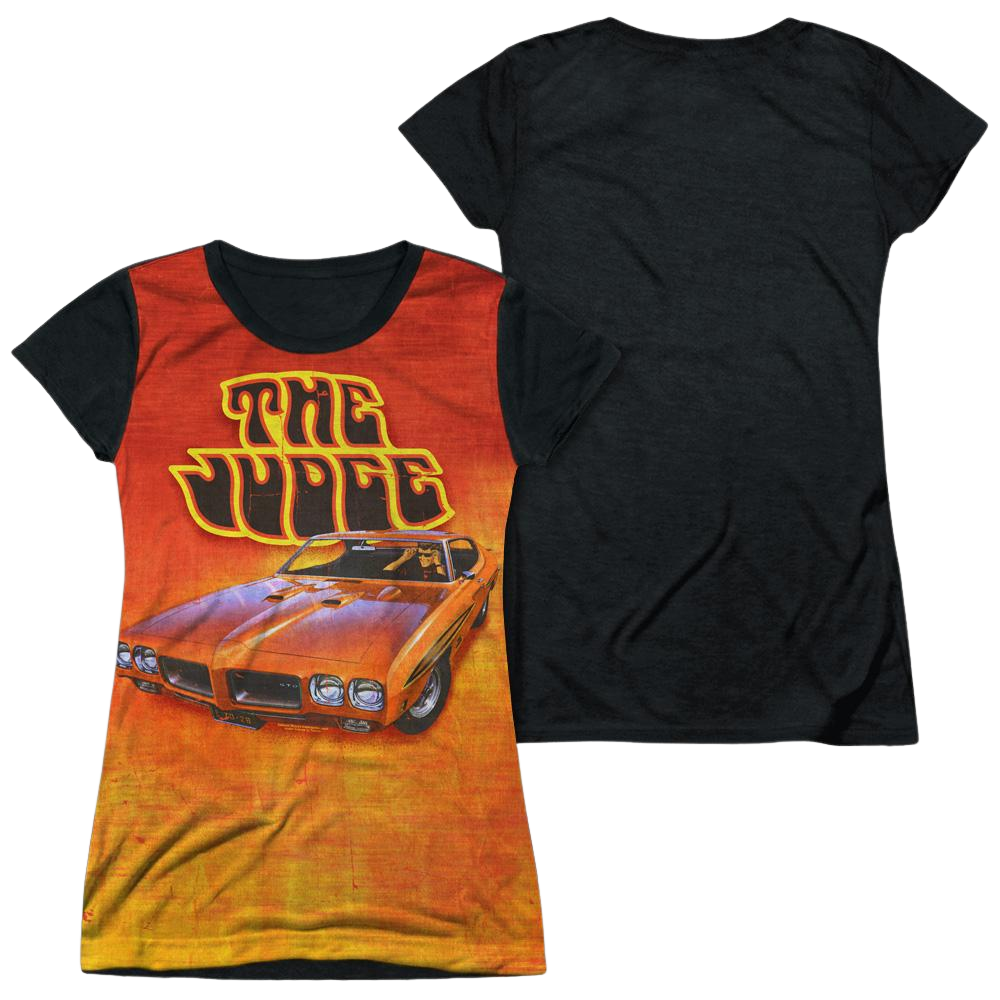 Chevrolet The Judge - Juniors Black Back T-Shirt