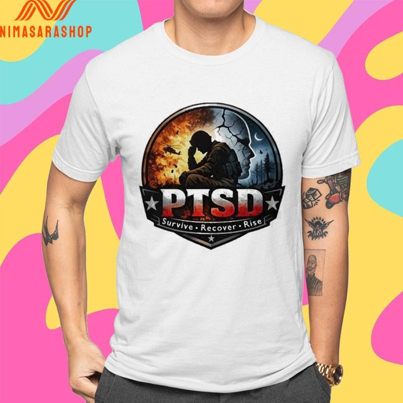 PTSD Survive Recover Rise Shirts