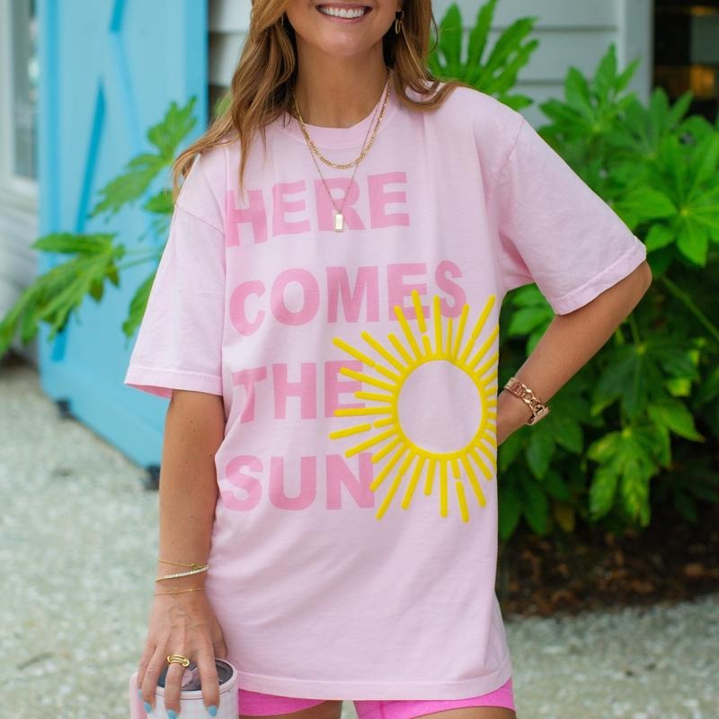 PUFF 'Here Comes The Sun' T-Shirt Hoodie, Sweatshirt | UrbanDripWear.com