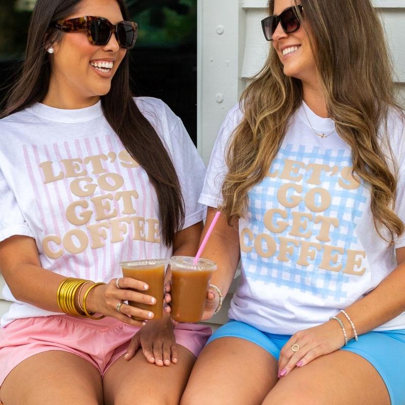 PUFF 'Let's Go Get Coffee' T-Shirt Hoodie, Sweatshirt | UrbanDripWear.com