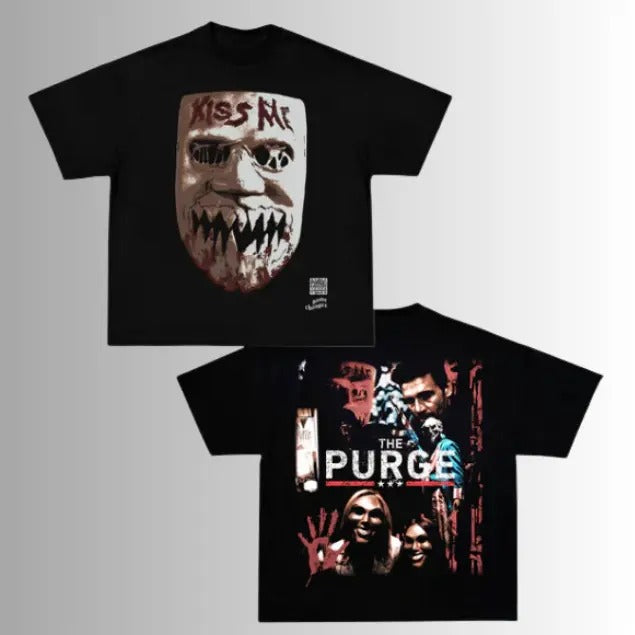 PURGE Tee, Vintage PURGE Graphic T-Shirt, Halloween Shirt, Movie Shirt, Horror Film Merch, Y2k, Unisex T-Shirt, Gift For...