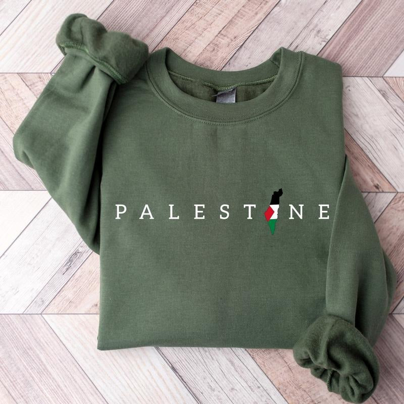 Palestine Sweatshirt Free Palestine Crewneck, Palestine Flag, Stand With Palestine T-Shirts, Hoodie | UrbanDripWear.com