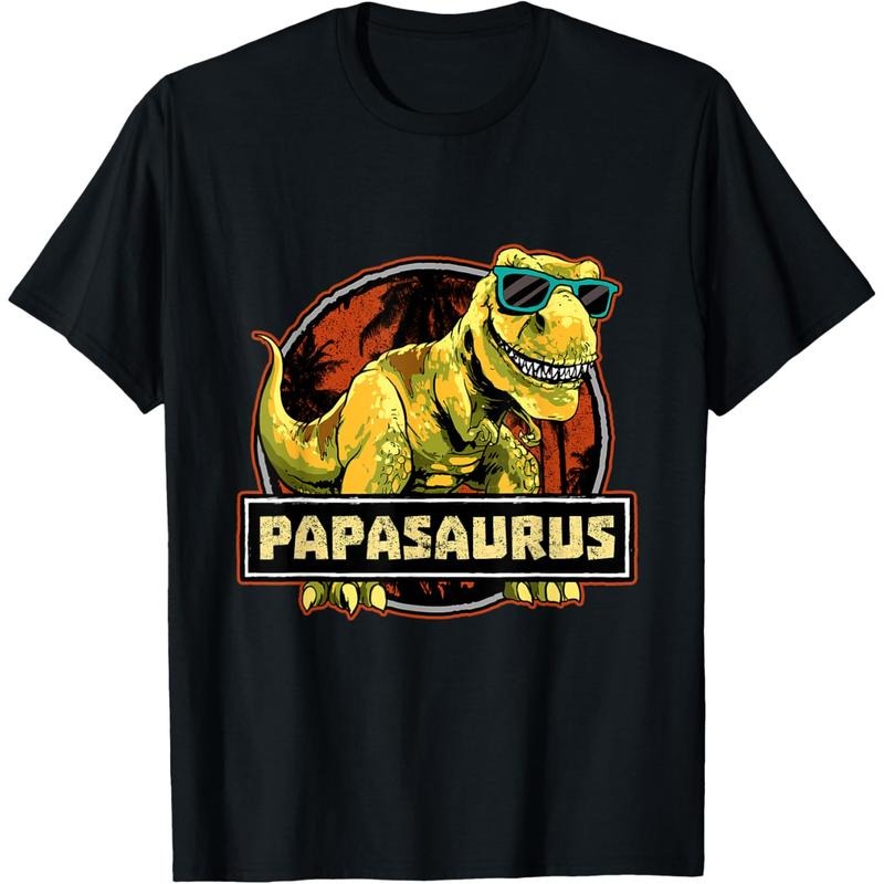 Papasaurus Dad T-Rex Dinosaur Birthday Matching T-Shirt Hoodie, Sweatshirt | UrbanDripWear.com