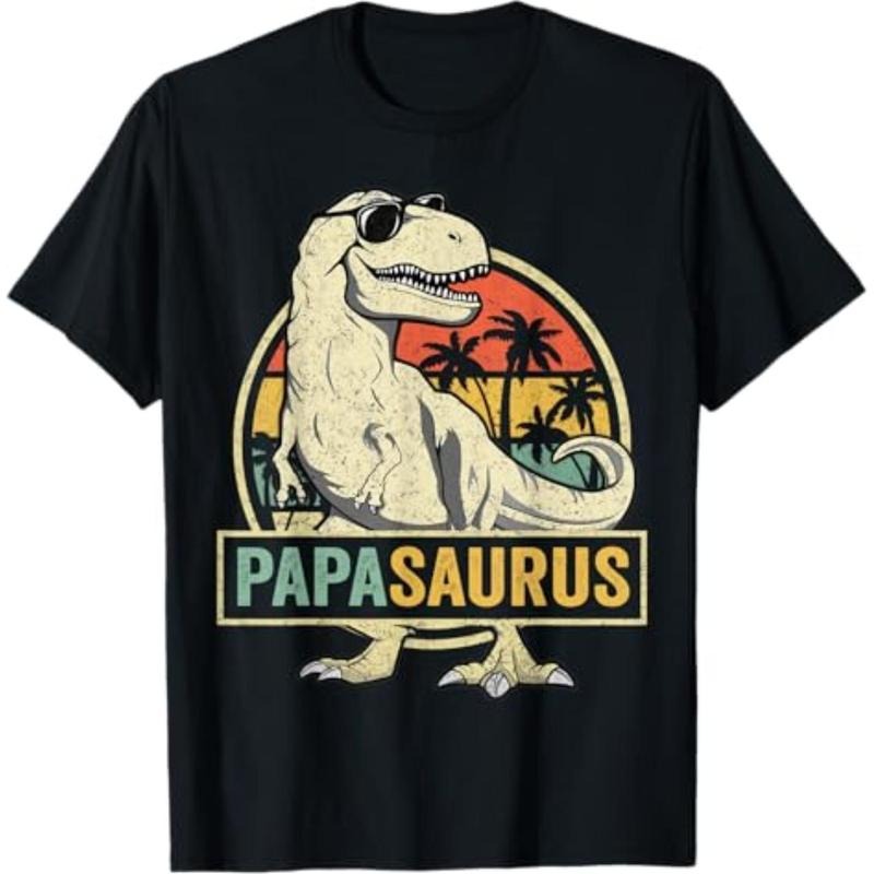 Papasaurus T Rex Dinosaur Papa Saurus Family Matching T-Shirt Menswear Top Hoodie, Sweatshirt | UrbanDripWear.com