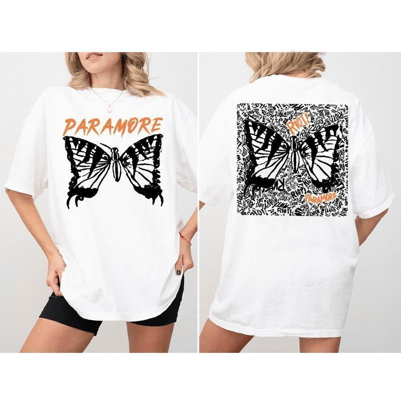 Paramore Tour T-Shirt With Doodles 2-Sided Collection, Clothing Hoodie, Sweatshirt | UrbanDripWear.com