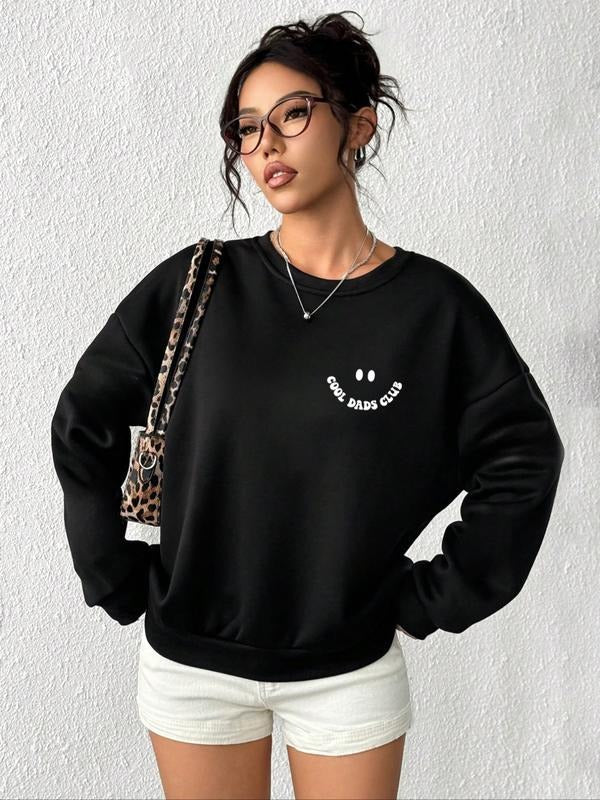 Paris Print Crew Neck Sweatshirt for Graduation, Casual Back to School, Loose-Fitting Teacher Clothing for Women, Ideal...