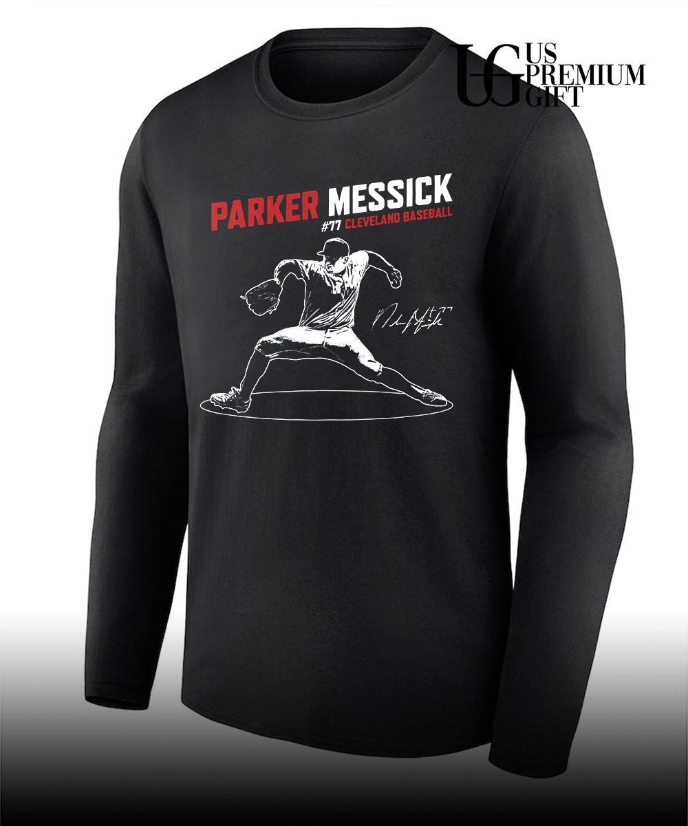 Parker Messick Cleveland Guardians stride phase baseball signature shirt