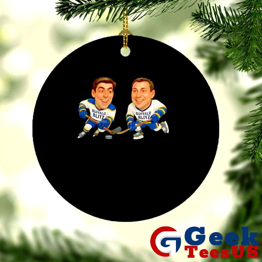 Pat Lafontaine and Alexander Mogilny Buffalo Blitz Hockey caricatures shirt
