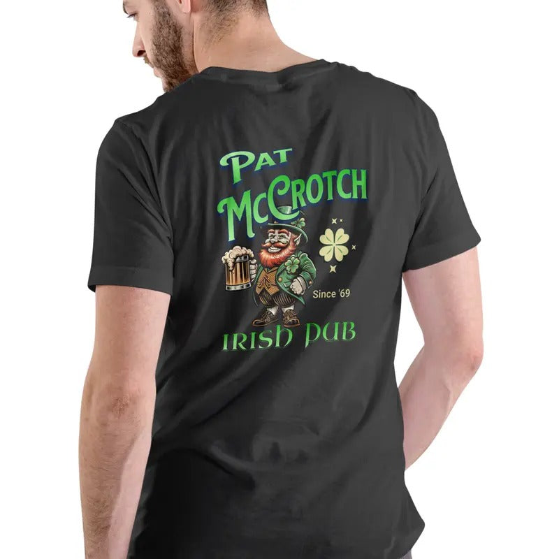 Pat McCrotch Irish Pub T Shirt, Unisex Cotton Casual Menswear Hoodie, Sweatshirt | UrbanDripWear.com