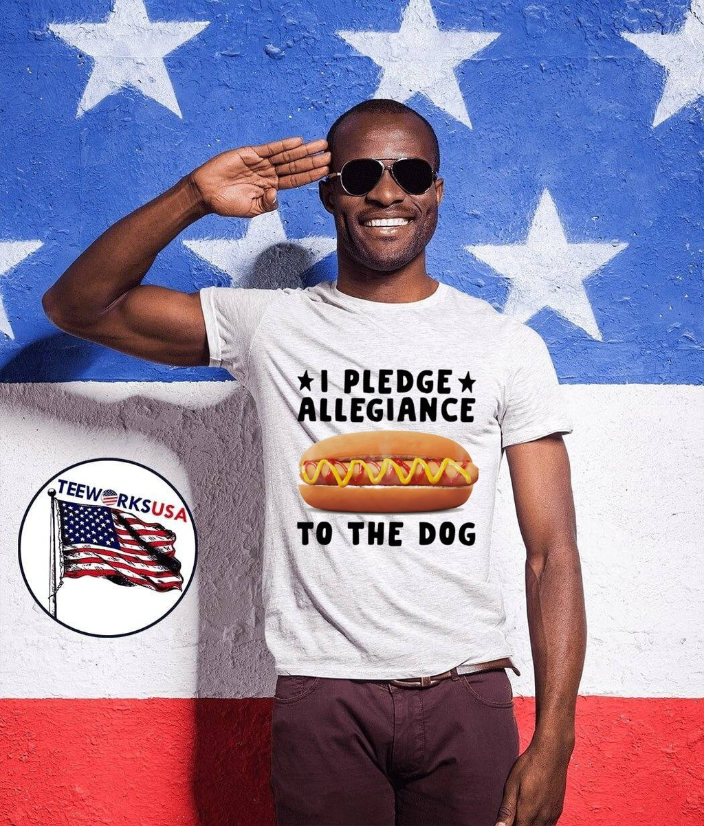 Patriotic Foodie I Pledge Allegiance to the Hot Dog T-Shirt