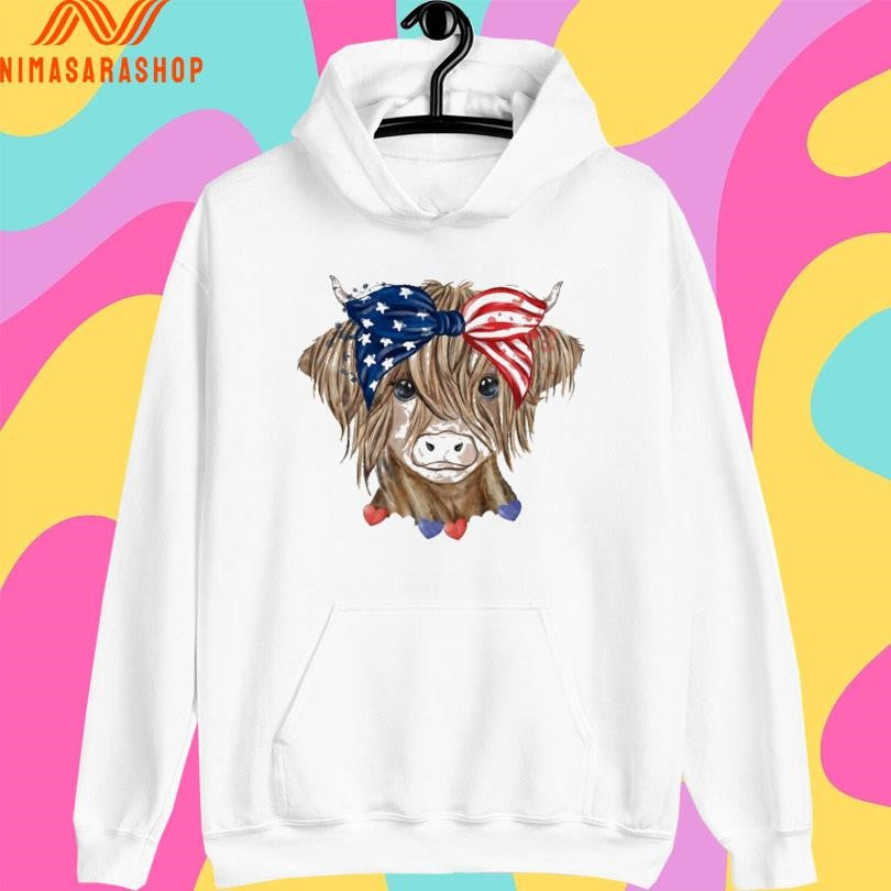 Patriotic Highland Cow Shirts