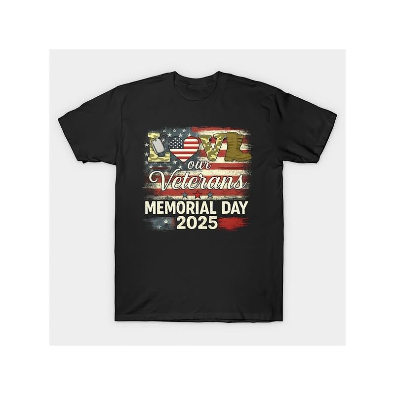 Patriotic Memorial Day 2025 T-Shirt