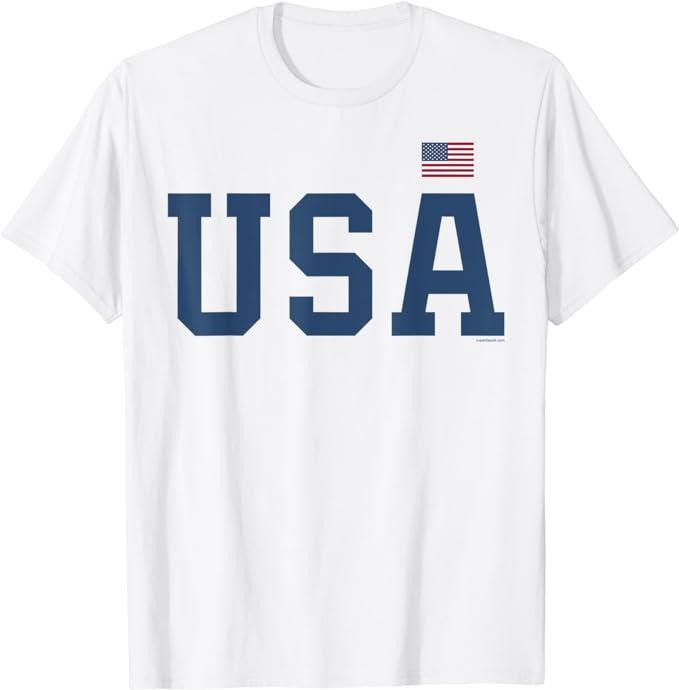 Patriotic Shirts For Men, USA Patriotic American Flag July 4th T-Shirt Menswear Casual Cotton Top Basic Hoodie, Sweatshirt