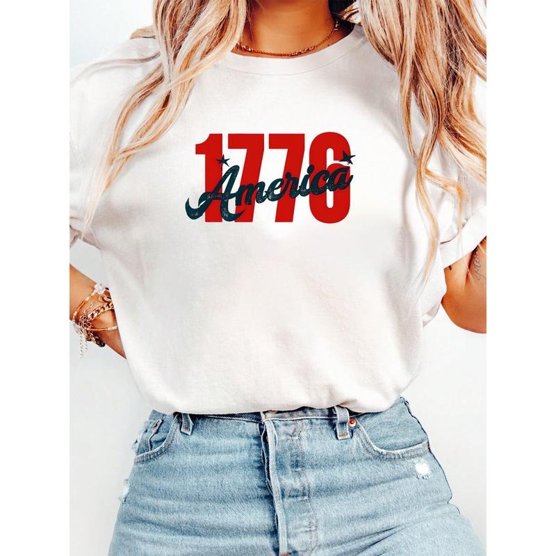 Patriotic T - Shirt: '1776 America' - Commemorate the Birth of the Nation Hoodie, Sweatshirt | UrbanDripWear.com