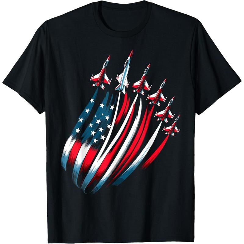Patriotic USA Flag Fighter Jets Boys 4th of July T-Shirt made in usa Hoodie, Sweatshirt | UrbanDripWear.com