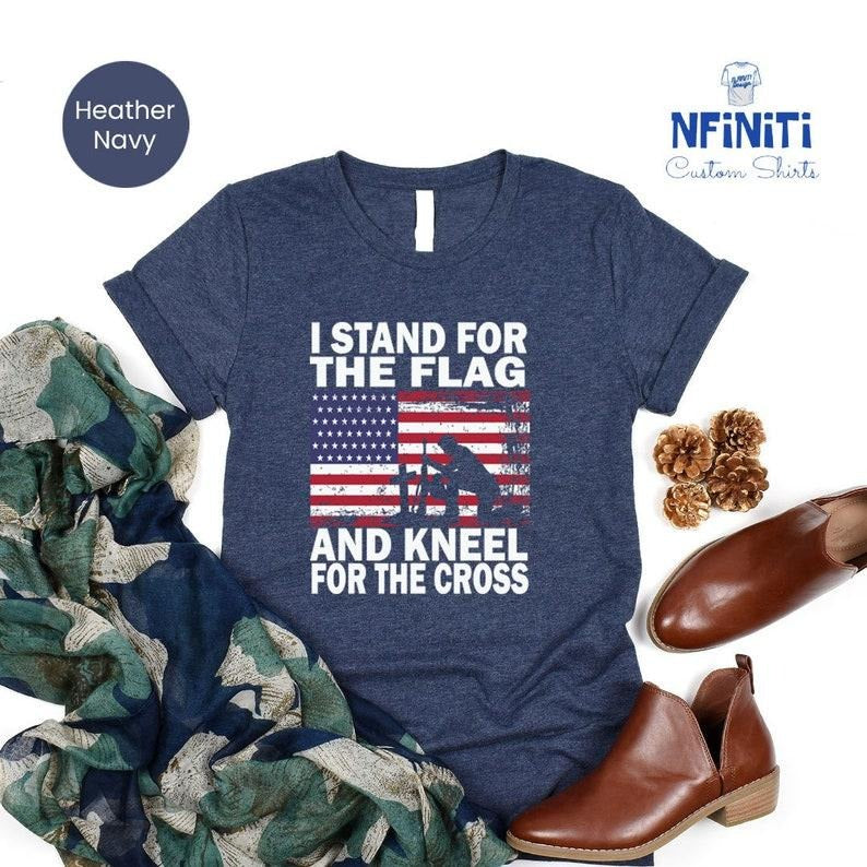 Patriotic shirt, American Flag Shirt, 4th of July Shirt, American Flag Shirt, USA Shirt, I stand for the flag shirt,...