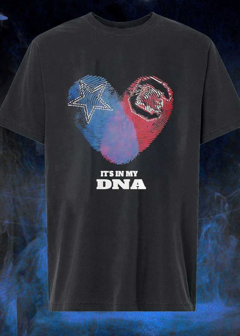 Patriots and Cowboys Football Fan It’s in My DNA T-Shirt
