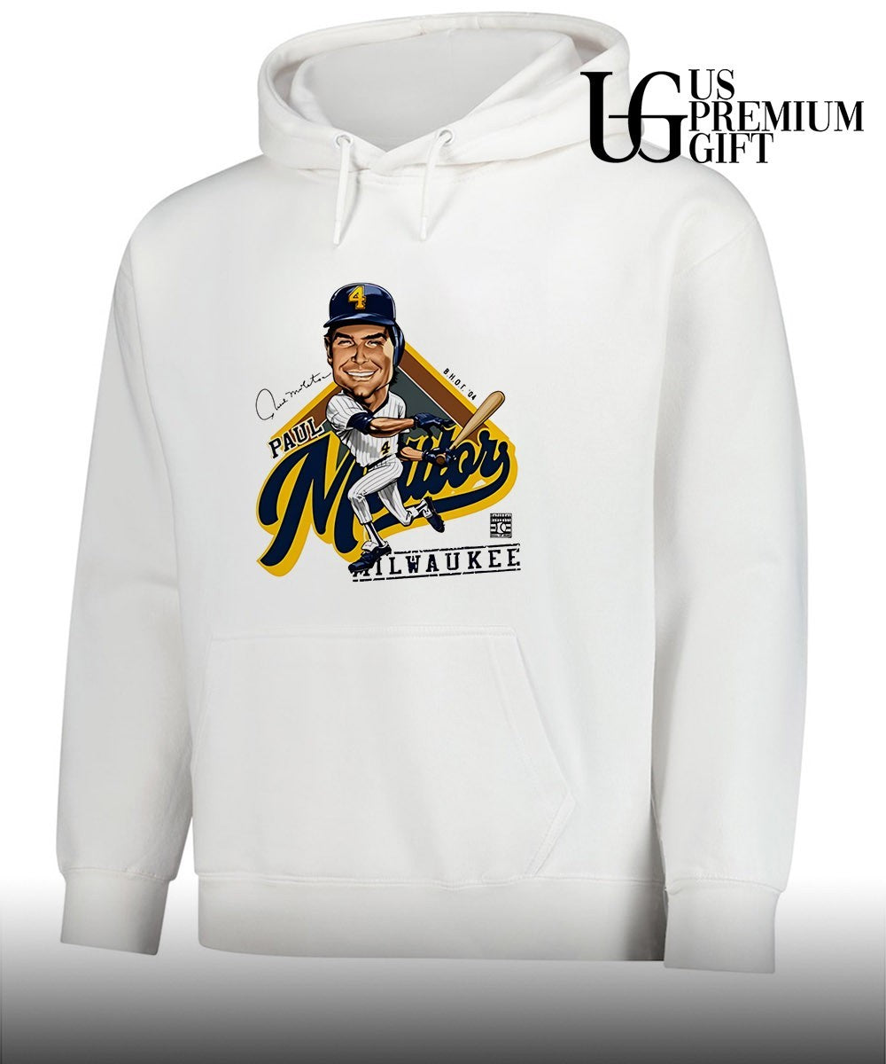 Paul Molitor Milwaukee Brewers baseball Distressed caricature signature shirt