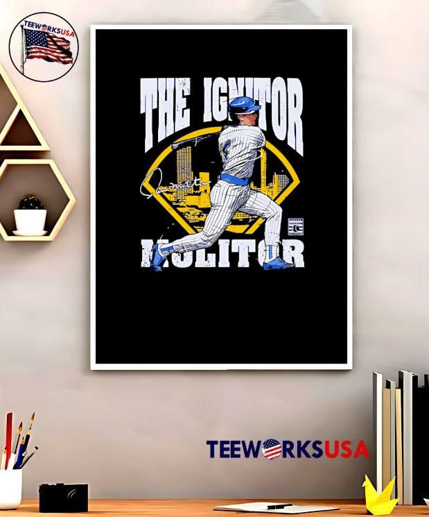 Paul Molitor Signature The Ignitor Baseball shirt